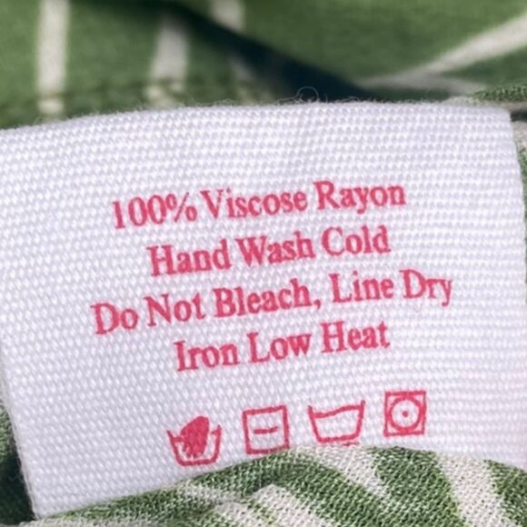 Lisa Says Gah Alyssa Wild Hearts Oversize Button-Up Shirt Green XL - Picture 5 of 7